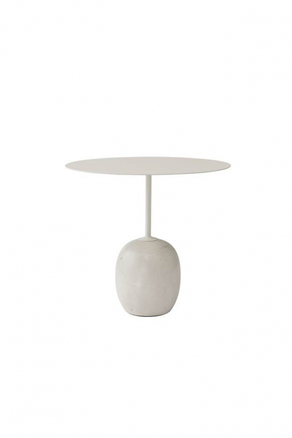 &Tradition | LN9 Lato ovális fehér lerakóasztal | LN9 Lato side table white oval | Solinfo Shop