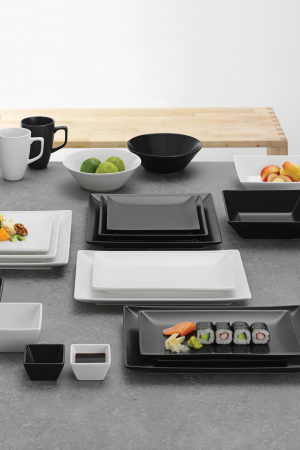 Aida | Quadro szögletes tányér | Quadro stoneware - square plate | Home of Solinfo