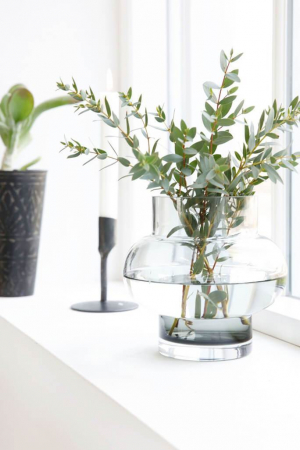 House Doctor | Forms Low szürke váza | Forms Low vase grey | Solinfo Shop