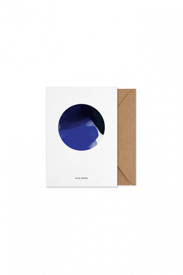 Paper Colletive | Blue Moon képeslap | Blue Moon art card | Home of Solinfo