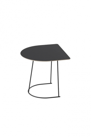 Muuto | Airy fekete fél dohányzóasztal | Airy coffee table half size black | Home of Solinfo