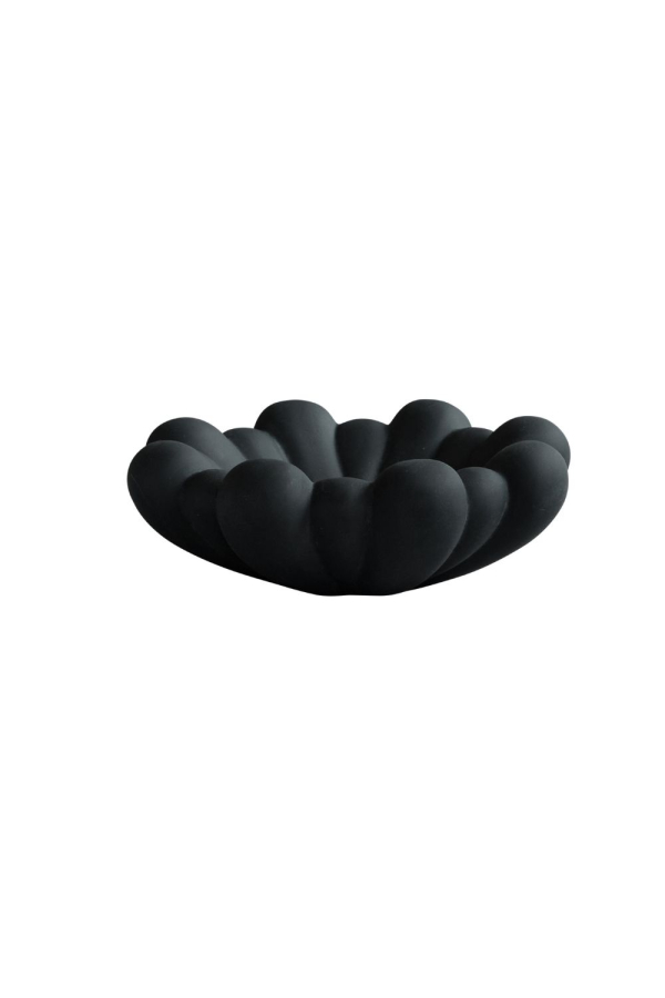 101Copenhagen| Bloom medium fekete tál | Bloom Tray Medium Black | Home of Solinfo