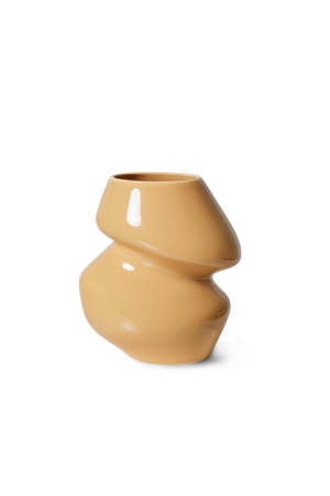 HK Living | Organikus cappuccino kerámia váza | Ceramic Vase Organic Cappuccino | Home of Solinfo
