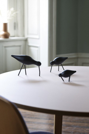 Normann Copenhagen | Shorebird fekete madár dekoráció | Shorebird large black | Home of Solinfo