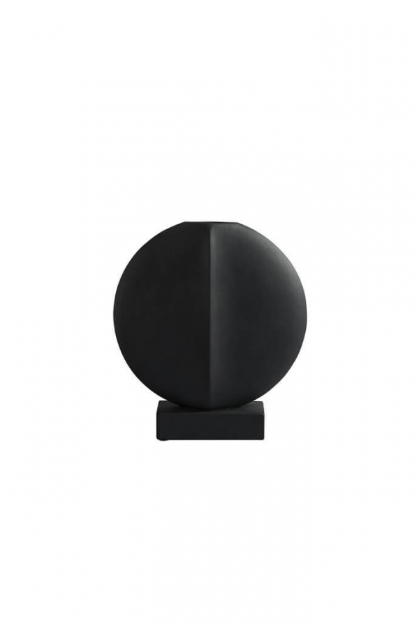 101 Copenhagen | Guggenheim váza, mini, fekete | Guggenheim vase, mini, black | Solinfo Shop