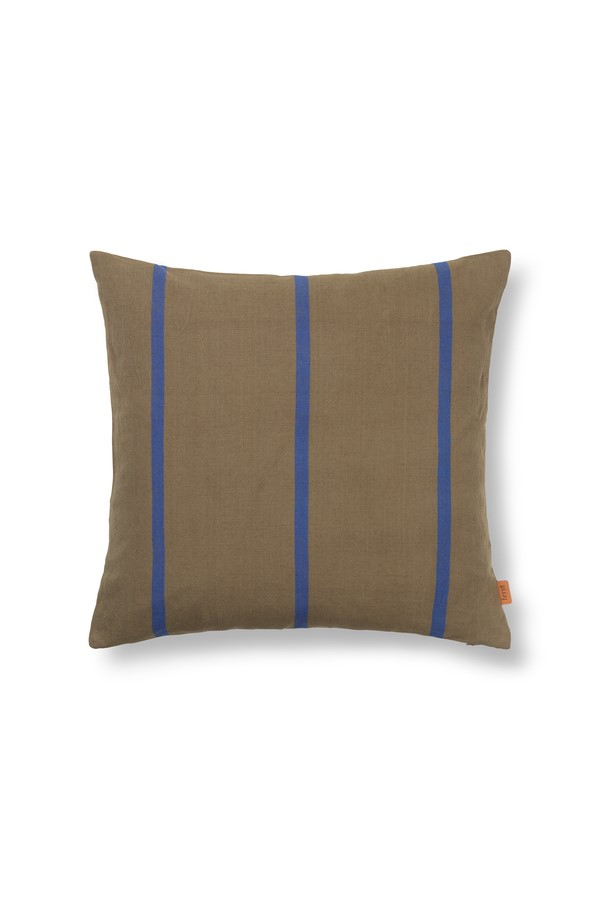 ferm living | Grand olívazöld párna | Grand Cushion Olive/Bright Blue | Home of Solinfo
