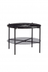 Hübsch Fekete márvány dohányzóasztal | Black coffee table | Solinfo Shop