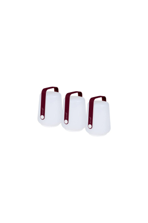 Fermob | Balad bordó hordozható lámpa szett 3 db | Balad Red Cherry Lamps Set of 3 | Home of Solinfo