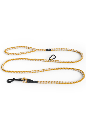 HAY | HAY fehér és sárga póráz M/L  | HHAY Dogs Leash-Braided Adjustable M/L-Off-white, ochre | Home of Solinfo