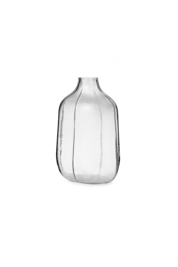Normann Copenhagen Step üveg váza, Step Vase clear glass, BÜRO FAMOS