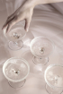 ferm LIVING | Ripple pezsgős csésze szett (2 db) | Ripple Champagne Saucers (set of 2) Clear | Home of Solinfo