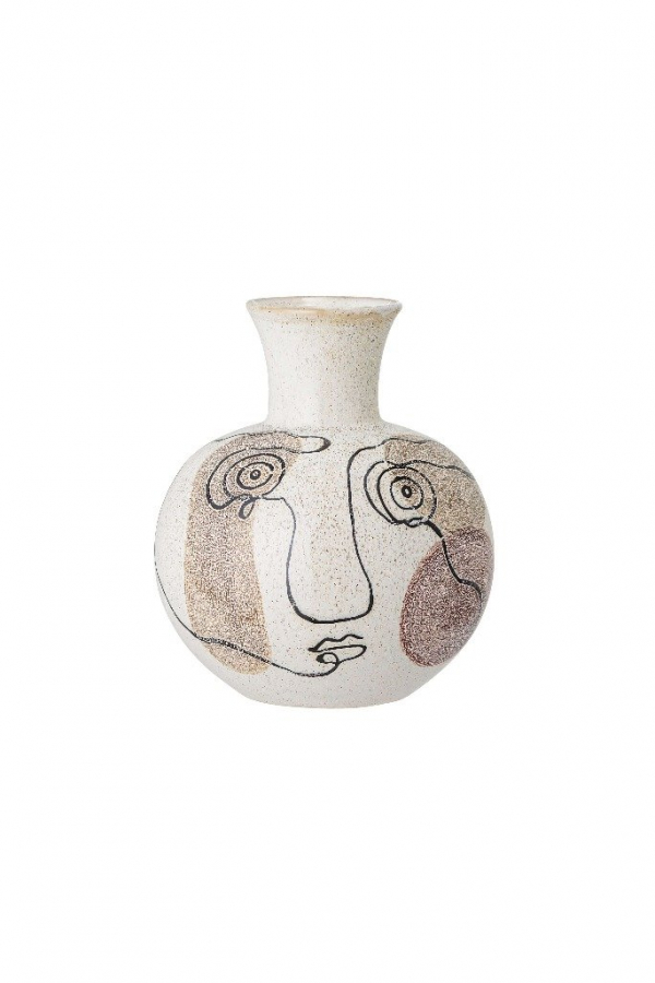 Bloomingville Absztrakt mintás váza | Stone vase | Solinfo Shop