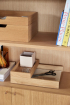 Hübsch | Rail asztali rendszerező | Rail Desk Organiser Natural Set of 2 | Home of Solinfo