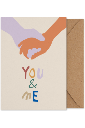 Paper Collective| You and Me képeslap | You and Me art card | Home of Solinfo