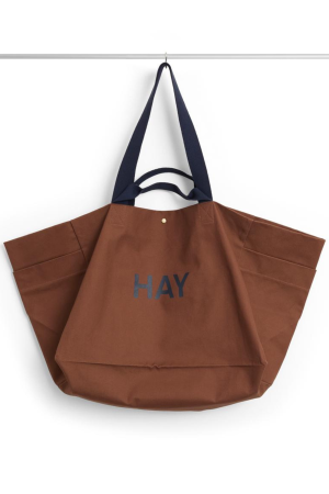 HAY | Weekend Organic barna L  vászontáska | Weekend Bag (Organic)-Large-Milk chocolate | Home of Solinfo