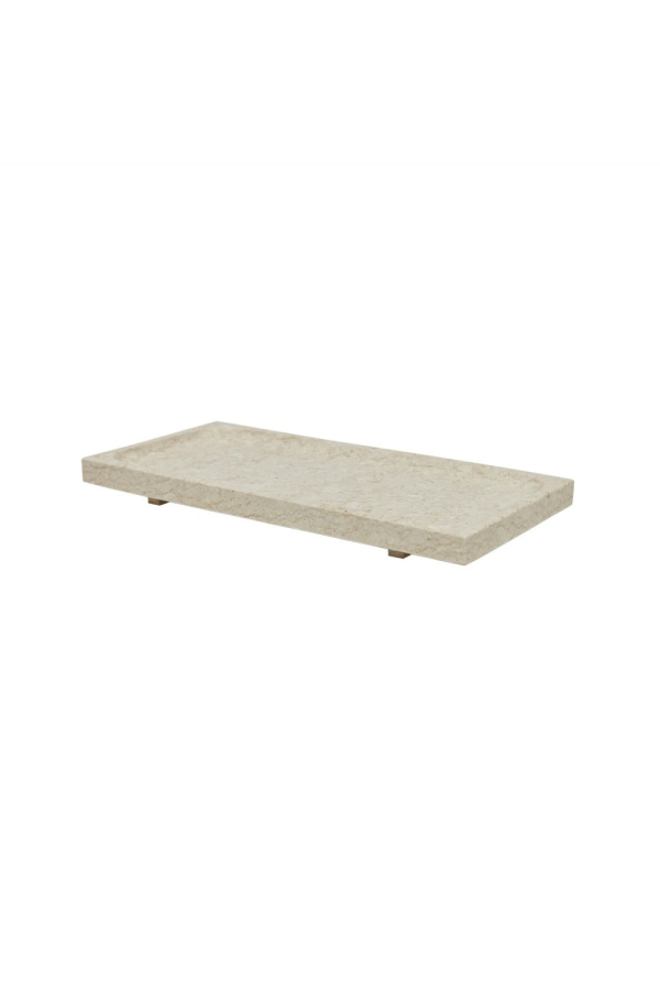 OYOY | Savi bézs márvány tálca | Savi Beige Marble Tray | Home of Solinfo