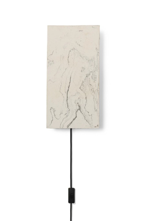 fermLIVING | Argilla fehér fali lámpa | Argilla wall lamp marble white | Home of Solinfo