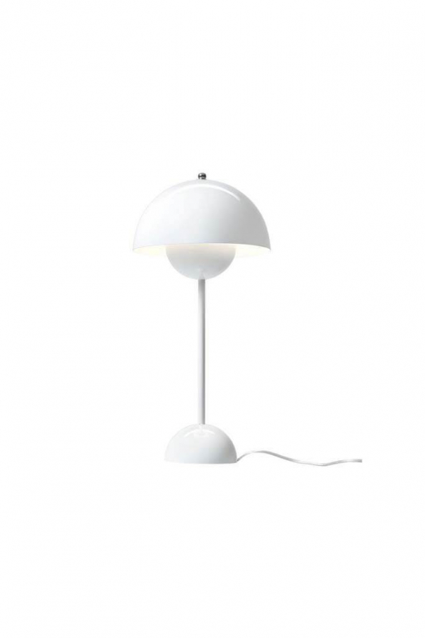 &Tradition | VP3 Flowerpot fehér asztali lámpa | VP3 Flowerpot table lamp, white | Solinfo Shop