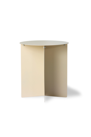HKliving | Krémszínű fém lerakóasztal | Metal Side Table Cream| Home of Solinfo