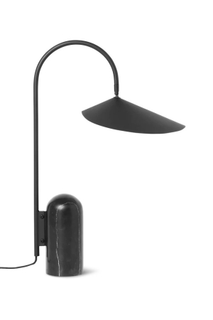 fermLIVING | Arum fekete asztali lámpa | Arum table lamp black | Home of Solinfo