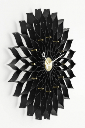 Vitra | Sunflower fekete falióra | Sunflower Clock black | Home of Solinfo