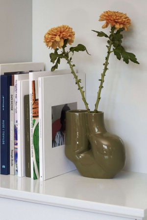 HAY | W&S Chubby váza, olívazöld | W&S Chubby vase, olive green | Home of Solinfo