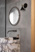 Menu Bath minimál fekete fürdőszobai szett: fogkefetartó, szappannyomó, tükör