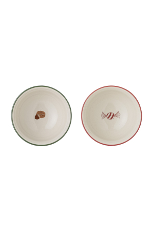 Bloomingville | Jolly Piros Tál Szett | Jolly Bowl, Red, Stoneware | Home of Solinfo