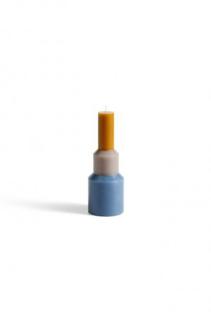 HAY | Pillar kék gyertya M  | Pillar candle blue M | Home of Solinfo