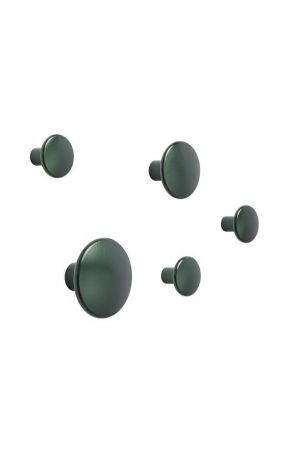 Muuto | Metal akasztó szett, sötétzöld | Metal dots set, dark green | Solinfo Shop