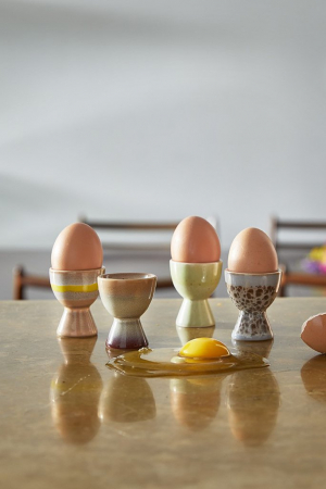 HKliving | 70s Ceramics tojástartó szett | 70s Ceramics egg cup set | Solinfo Shop