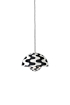 &Tradition | Flowerpot VP7 fekete-fehér mintás függeszték | Flowerpot VP7 black and white pattern pendant lamp | Home of Solinfo