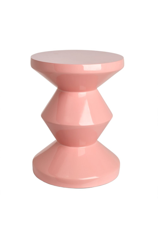 POLSPOTTEN | Zig Zag rózsaszín ülőke | Zig Zag Stool Light Pink | Home of Solinfo