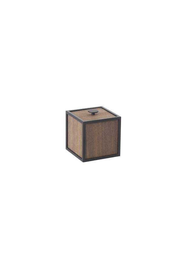 Audo Copenhagen | Frame kicsi füstölt tölgy tárolódoboz | Frame Small Box Smoked oak | Home of Solinfo