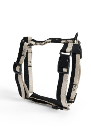 HAY | Hay M fekete és fehér kutyahám | HAY Dogs Harness-Medium-black and white | Home of Solinfo