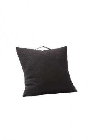 Hübsch | Fekete párna füllel | Cushion with handle black | Home of Solinfo