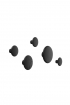 Muuto | Fa akasztó szett, fekete | Wood dots set, black | Home of Solinfo 