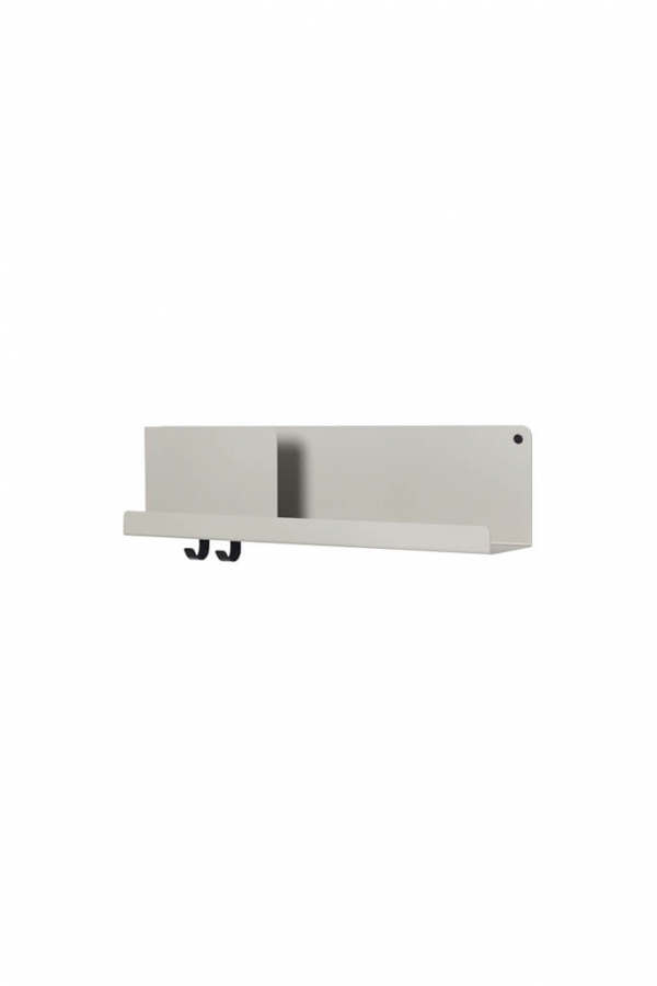 Muuto | Folded szürke polc 63 x 16,5 cm | Folded grey shelves 63 x 16,5 cm | Home of Solinfo