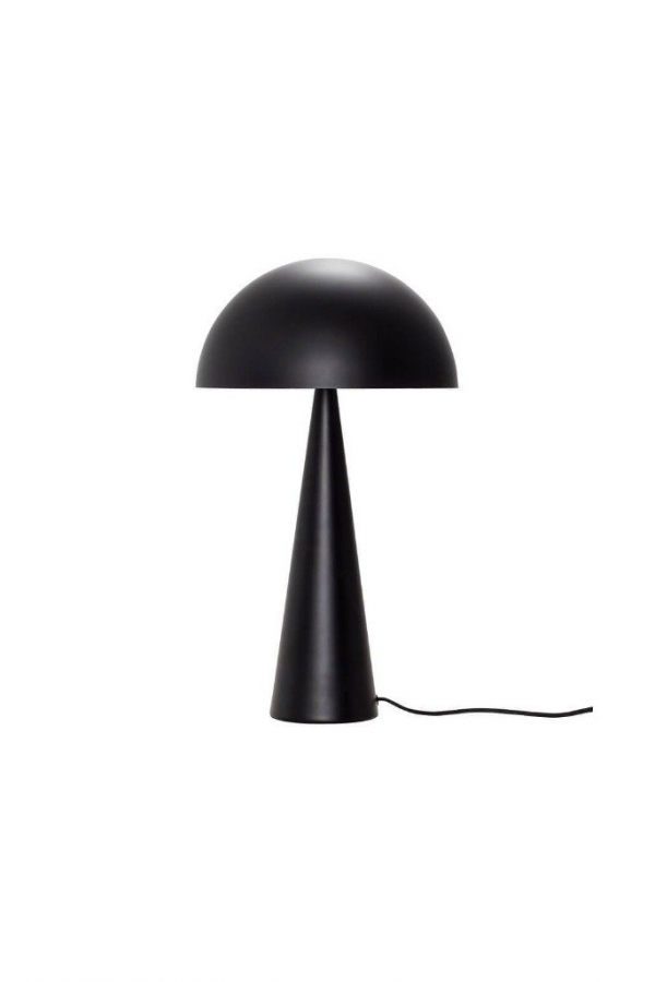 Hübsch | Asztali lámpa, fekete | Table lamp, black | Hübsch Drinking glass set, green | Solinfo Shop