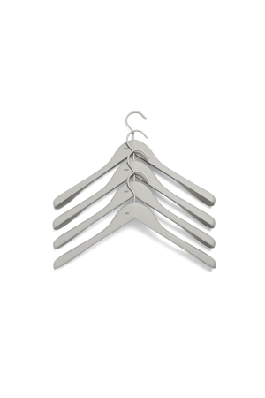 HAY| Soft szürke széles vállfa szett | Soft coat hanger set of 4, wide grey| Home of Solinfo