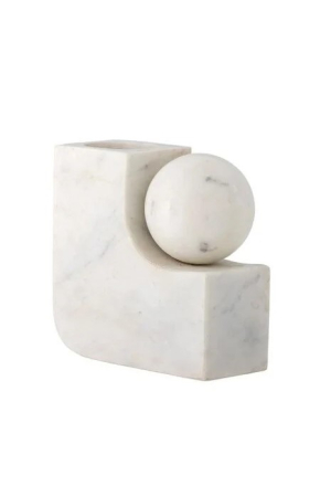 Bloomingville | Abbelin márvány gyertyatartó | Abbelin candlestick, nature marble | Home of Solinfo