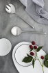 Broste fehér porcelán étkészlet, minimal design white porcelain tableware