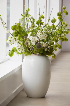 Bitz | Kőedény krémszínű váza 50 cm | Stoneware vase cream 50 cm | Home of Solinfo