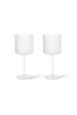 ferm LIVING | Ripple Frosted vörösboros pohár szett | Ripple Red Wine Glasses Frosted | Home of Solinfo