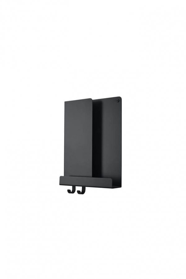 Muuto | Folded fekete polc 29,5 x 40 cm | Folded shelves black 29,5 x 40 cm | Home of Solinfo