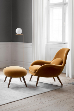 Fredericia | Swoon lounge szék és ottoman | Swoon lounge chair and ottoman | Home of Solinfo