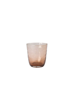 Broste Copenhagen | Barna alacsony pohár | Hammered Low Tumbler | Home of Solinfo