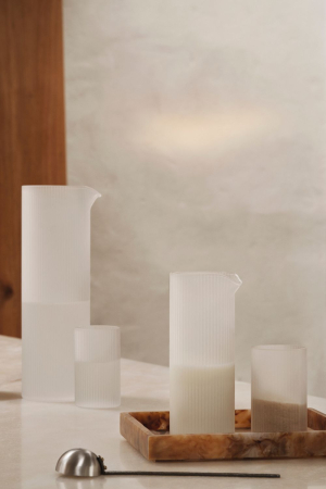 ferm LIVING | Ripple Frosted tejkiönt | Ripple Milk Jug Frosted | Home of Solinfo