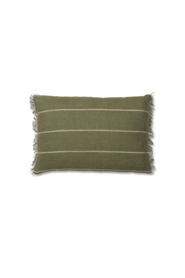 ferm living | Calm olivazöld  párna | Calm Cushion Olive | Home of Solinfo