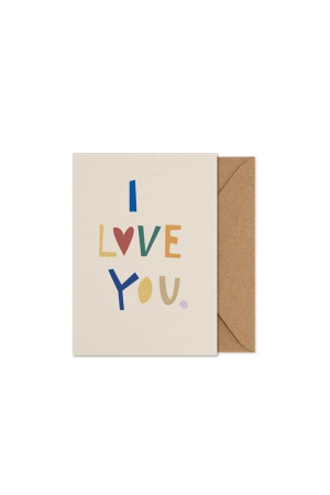 Paper Collective| I Love You képeslap | I Love You art card | Home of Solinfo